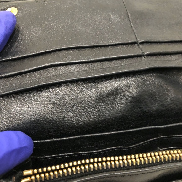 Prada Black Flap Long Wallet Sku#84401 (gently used) - Picture 15 of 15